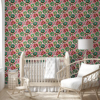 Pink Retro Weihnachten Donuts Pink Tartan Kariert