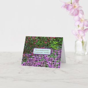"PINK RHODODENDRON AND LILA AZALEAS" NOTECARD KARTE