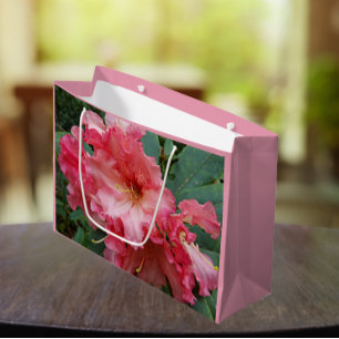 Pink Rhododendron Bloom Floral Große Geschenktüte