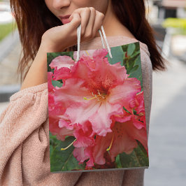 Pink Rhododendron Bloom Floral Mittlere Geschenktüte