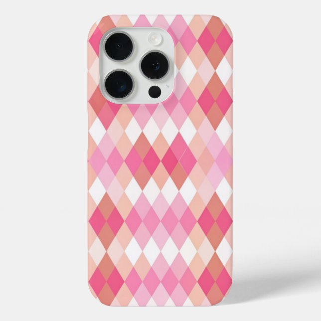Pink Rhombus  Case-Mate iPhone Hülle (Rückseite)