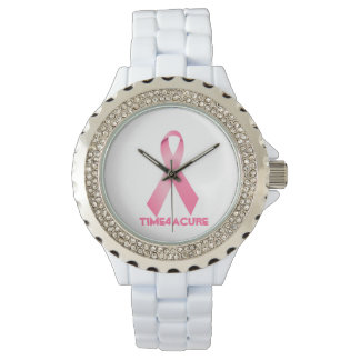 Pink Ribbon beobachten Brustkrebs Armbanduhr
