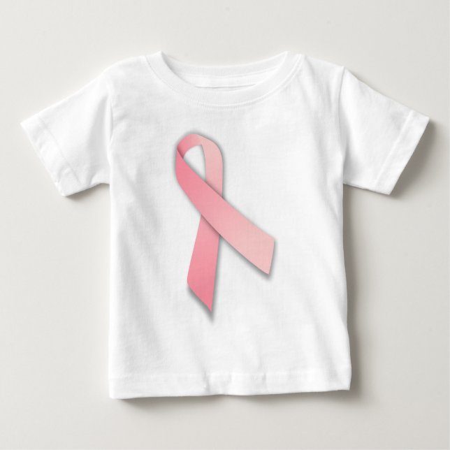 PINK RIBBON Brustkrebs Bewusstsein Baby T-shirt (Vorderseite)