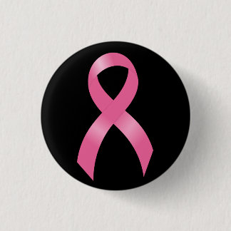 Pink Ribbon Brustkrebs Bewusstsein Button