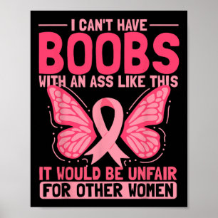 Pink Ribbon - Brustkrebs-Bewusstsein - Mastektomie Poster
