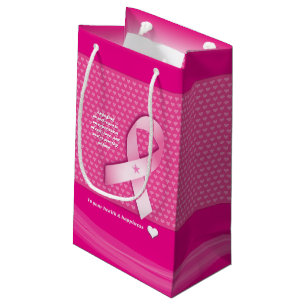 Pink Ribbon Brustkrebs Bewusstsein Selbstversorgun Kleine Geschenktüte