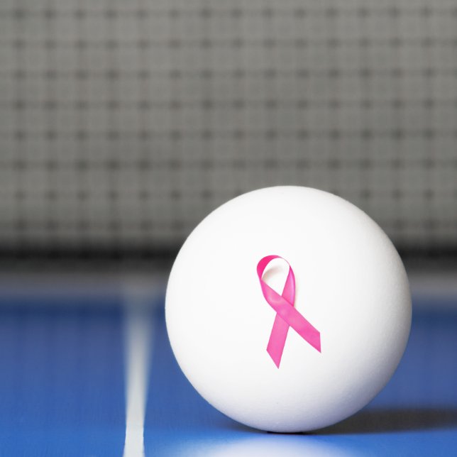 Pink Ribbon Brustkrebs Bewusstsein Tischtennisball (Netto)