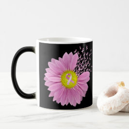 Pink Ribbon Brustkrebs Daisy Verwandlungstasse