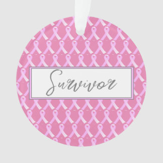 Pink Ribbon Brustkrebs Überleben Ornament