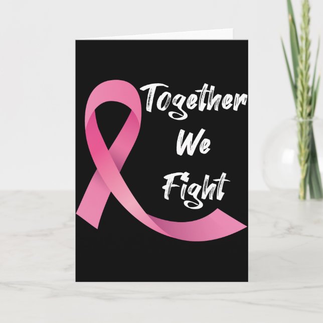 Pink Ribbon Frauen Krebs Bewusstsein Brustkrebs Dankeskarte (Vorderseite)