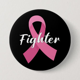 Pink Ribbon Krebs Bewusstsein Brustkrebs kämpfen Button
