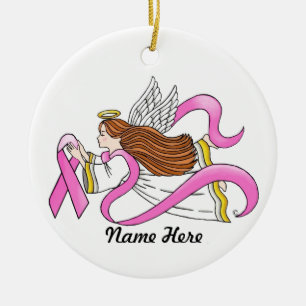 "Pink Ribbon"-Sensibilisierungsgeländer Keramik Ornament