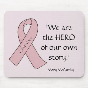 Pink Ribbon Survivor/Held - Mousepad