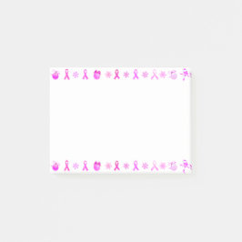 Pink Ribbon Weihnachten Post-it Klebezettel