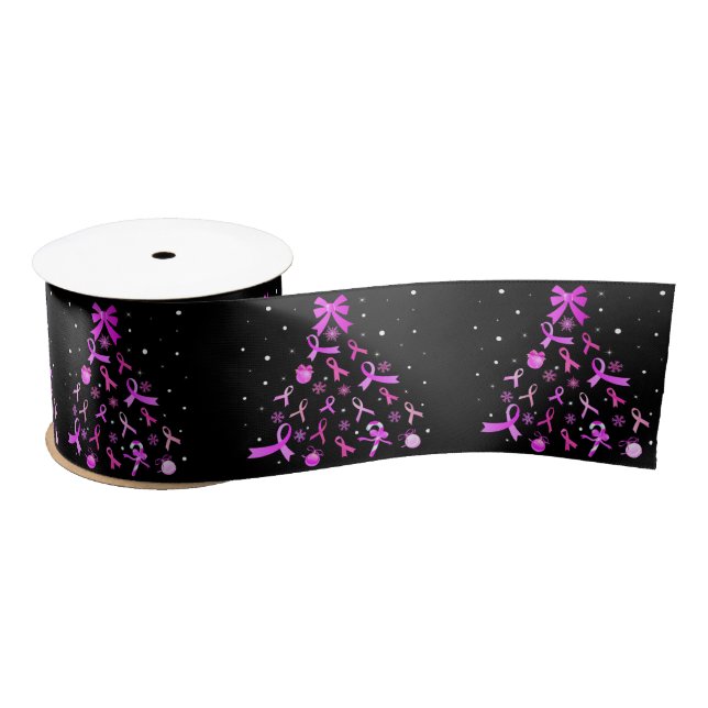 Pink Ribbon Weihnachtsbaum Satinband (Spule)