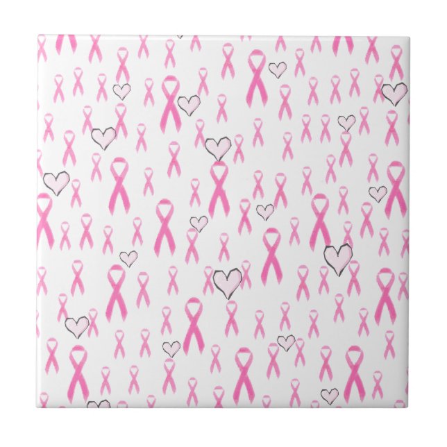 Pink Ribbons, ich kümmere mich!_ Fliese (Vorderseite)