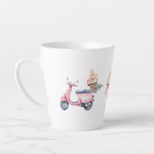 Pink Roller Weihnachtseinkaufsfahrt  Milchtasse