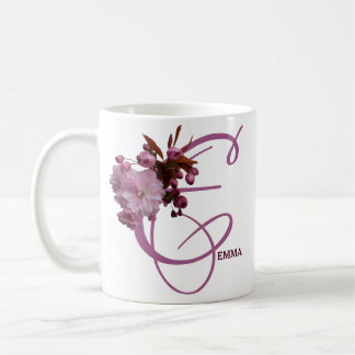 Pink rosa Rosa Blume, Vintag Kaffeetasse