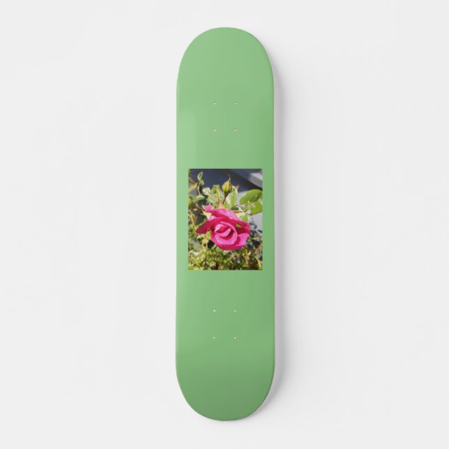 Pink Rose #2 Skateboard, 7¾" Deck Skateboard (Vorne)
