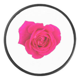 Pink Rose #4 Eishockey Puck