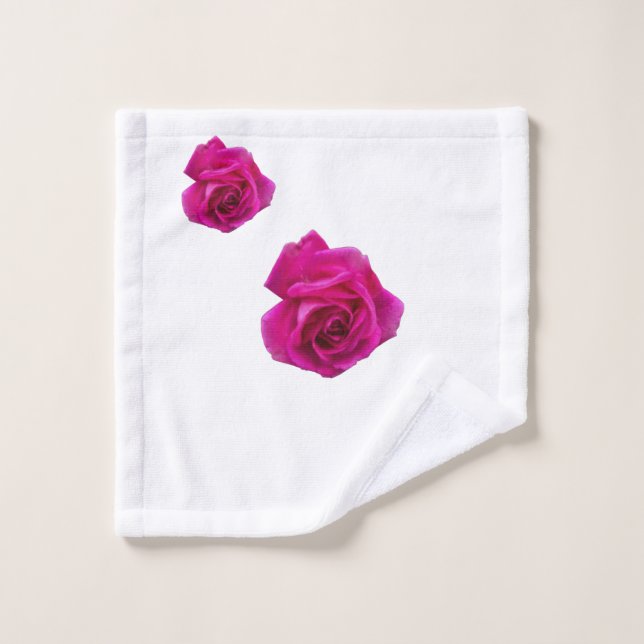 Pink-Rose #5 Handtuch Badhandtuch Set (Waschlappen)