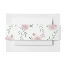 Pink Rose and Greenery Pattern