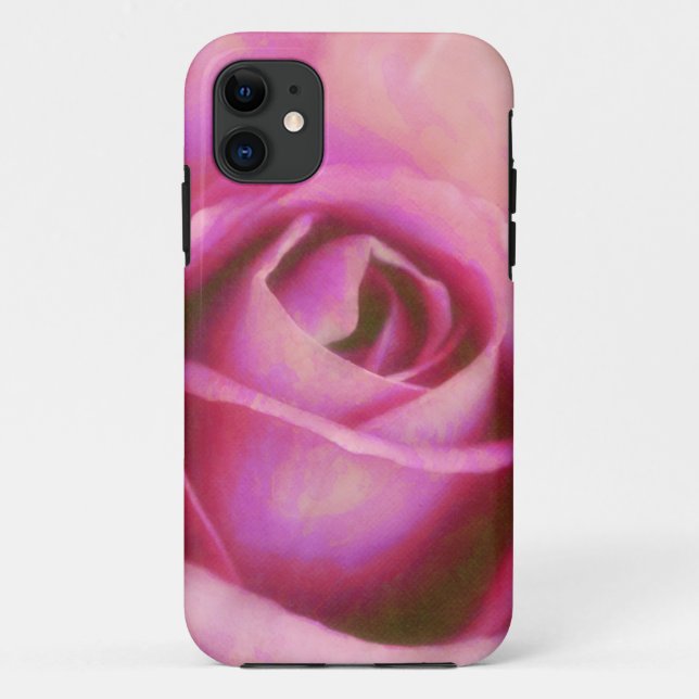 Pink Rose Art Phone Case (Rückseite)