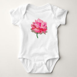 Pink Rose Baby Tutu Bodysuit Baby Strampler