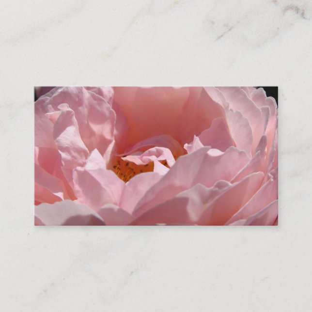 Pink Rose Blume Business Cards Blumenstrauß Visitenkarte (Vorderseite)