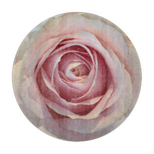 Pink Rose Blume Cutting Board Schneidebrett