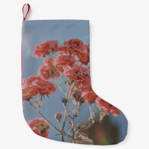 PINK ROSE BLUME KLEINER WEIHNACHTSSTRUMPF
