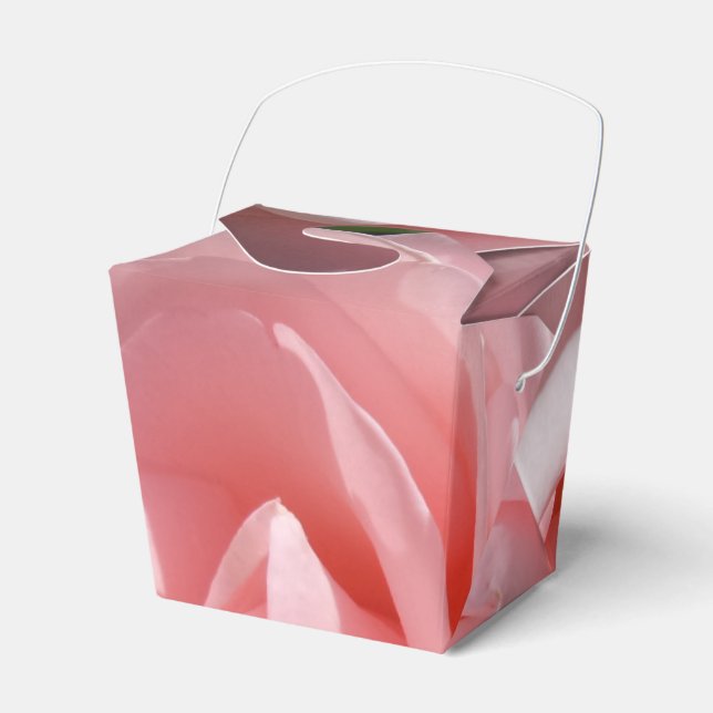 Pink Rose Blumen "Abnehmen" Box Geschenkschachtel (Vorderseite)