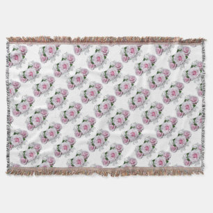 Pink Rose Bouquet Decke