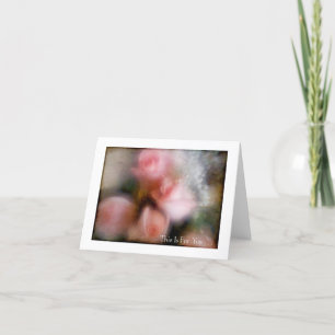 Pink Rose Bouquet für Sie #1 Karte