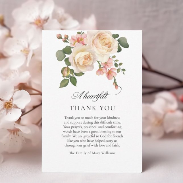 Pink Rose Christliche Beerdigung Danke (Von Creator hochgeladen)