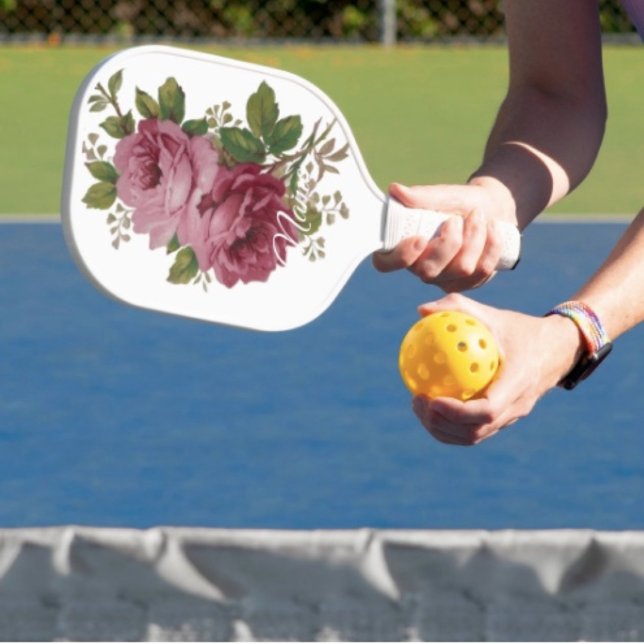 Pink Rose Elegance  Pickleball Schläger (Serve up fun with this pickleball racket—perfect for active people. 
)
