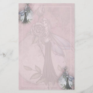 Pink Rose Fairy Stationery von Molly Harrison Briefpapier