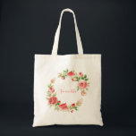 Pink Rose Floral Greenery Girl Baby Shower Tragetasche<br><div class="desc">Pink Rose Floral Greenery Girl Baby Shower Tote Bag - Adorable and cute bag featuring floral pink rose. All the texts are pre-arranged for you to personalize easily and quickly with your details.</div>