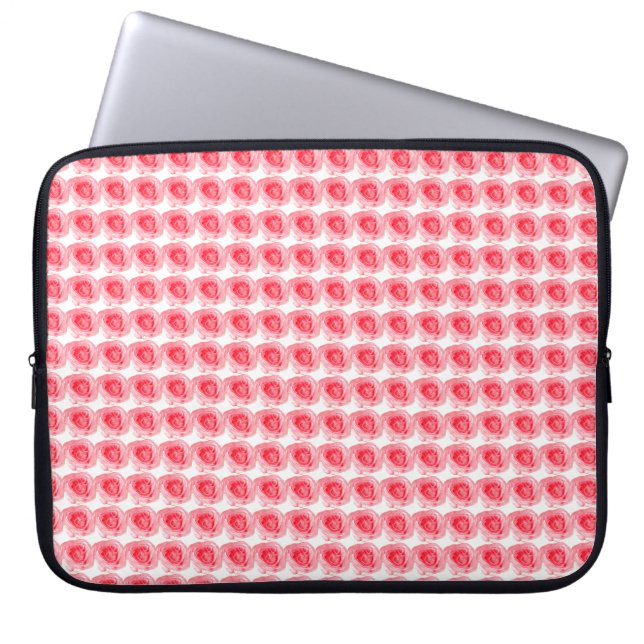 Pink Rose Flower Laptopschutzhülle (Vorderseite)