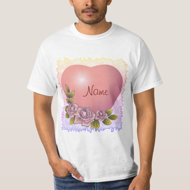 Pink Rose Garland  T-Shirt (Vorderseite)