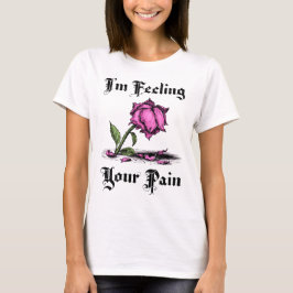 Pink Rose in Despair Women's T-Shirt