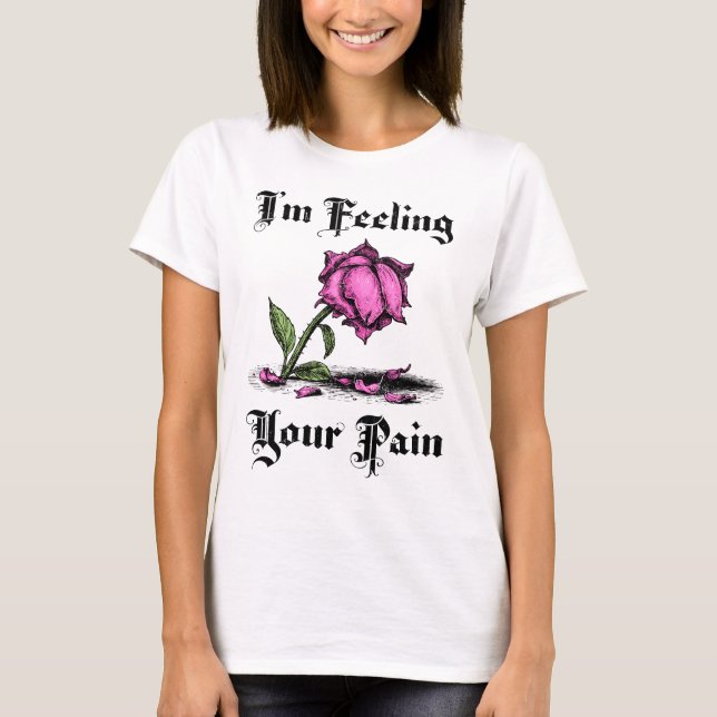 Pink Rose in Despair Women's T-Shirt (Vorderseite)