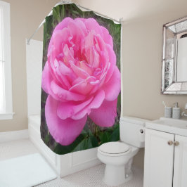 Pink Rose "Leonardo Da Vinci" Duschvorhang