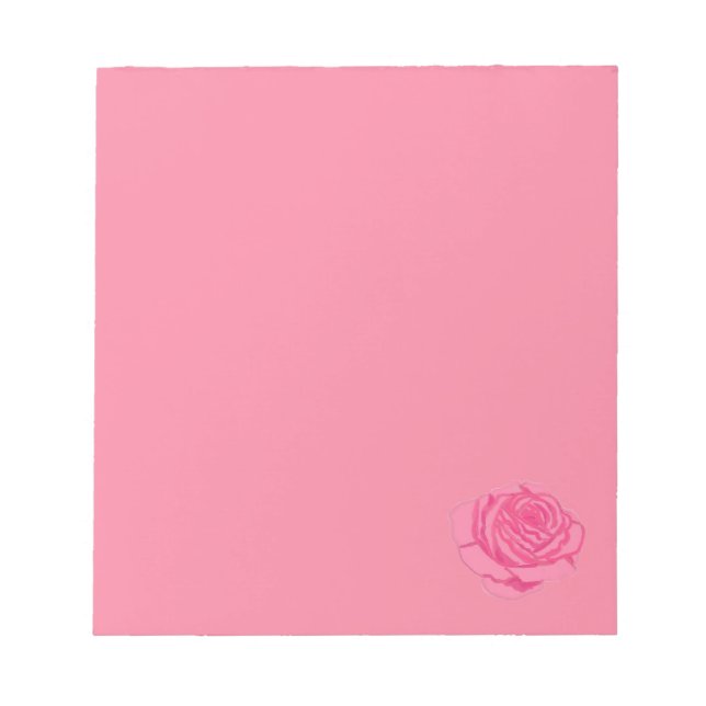 Pink rose notizblock (Vorderseite)