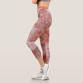 Pink Rose Quartz Capri Leggings