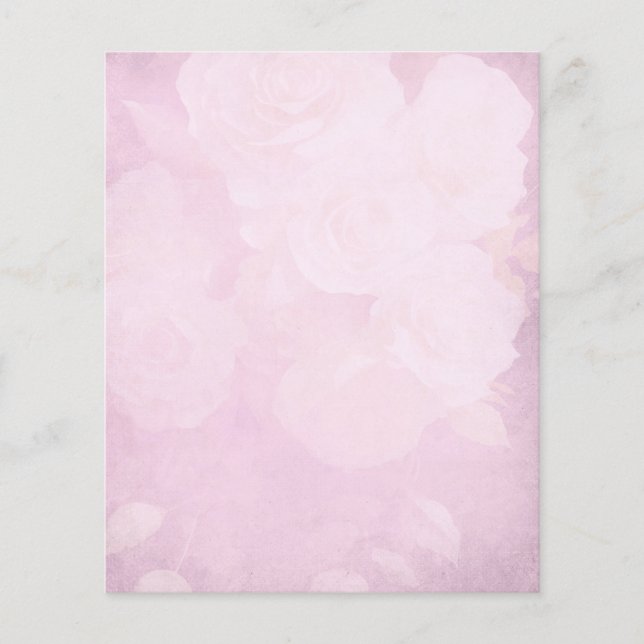 Pink Rose Scrapbook Paper (Vorderseite)