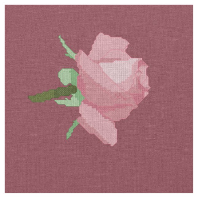 Pink Rose Stoff (Nahaufnahme)