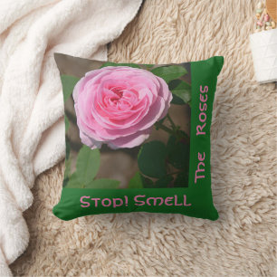 PINK ROSE /STOP! DIE ROSE/PINKEN UND GRÜNEN EINSCH KISSEN