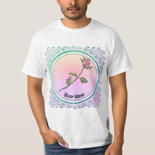 Pink Rose  T-Shirt (Vorderseite)