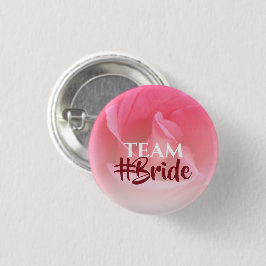 Pink Rose Team Bride Button